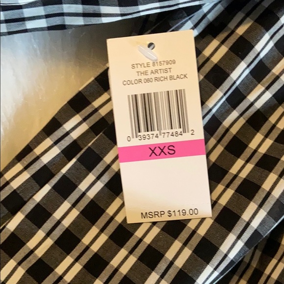 1. State strapless dress w/sleeves - Picture 4 of 6